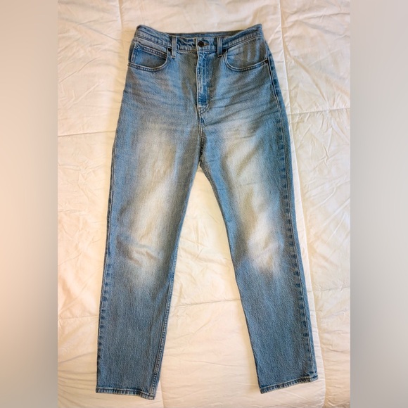 Levi’s Premium 70’s High Rise Straight Medium Wash Jeans - Picture 3 of 9